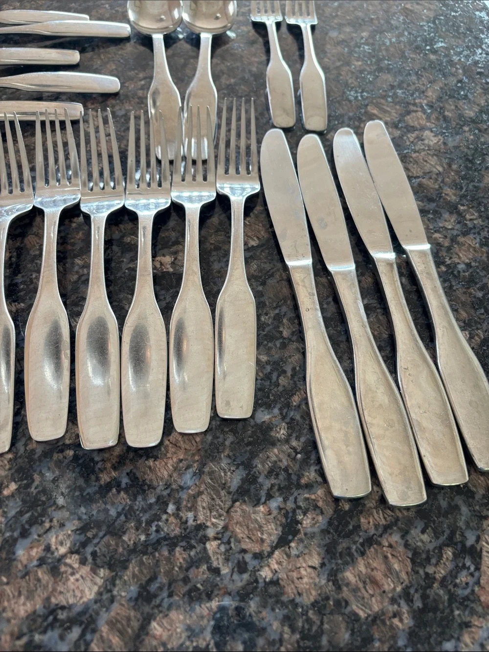 Hampton Silversmiths Stainless Steel China Flatware Set Incomplete Silverware